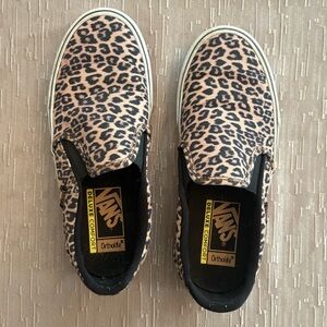 Vans Animal Print Deluxe Comfort Slip-Ons